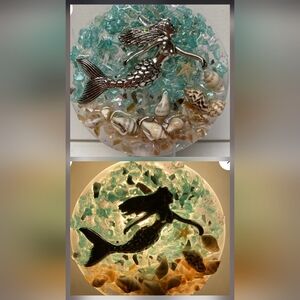 Mermaid Nightlight with Seashell Accents By CONSTANCE COLLECTION
